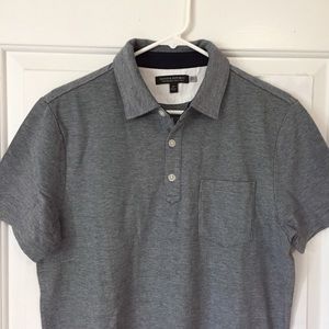 Banana Republic Heather Gray Polo Shirt